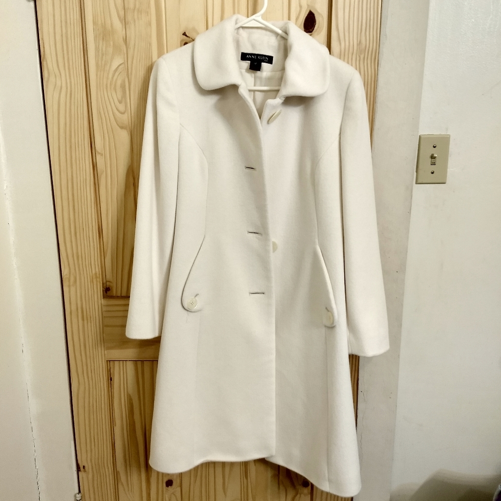 Anne Klein single breasted coat